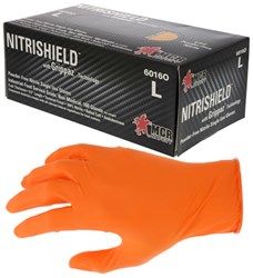Grippaz Nitrile Gloves Retail Bag of 10 Large Traction Grip Ambidextrous37297 