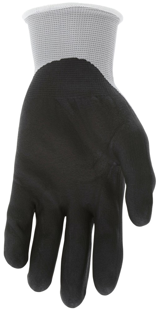 MCR Safety Safety Knit Glove Nitrile Coated Large 1 Pair Gray 9673L 