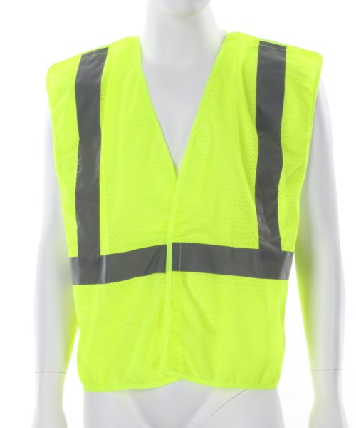 Luminator® Series Hi-Vis Reflective Lime Safety Vest Breakaway Design with Hook & Loop Closures, L