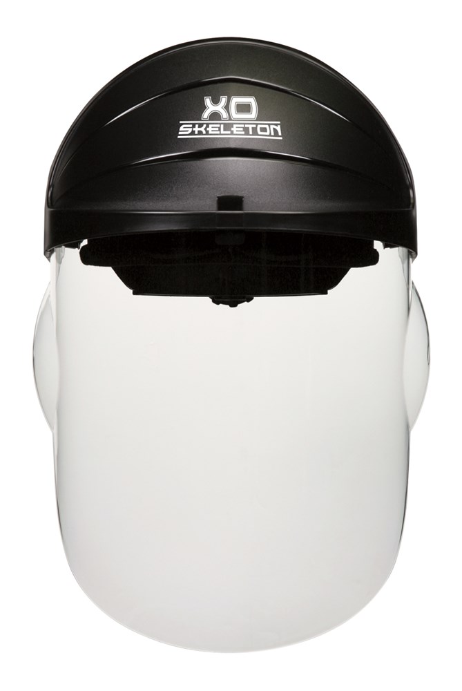 XO Skeleton Series Headgear and Polycarbonate Face Shield Clear, MAX6 Anti-Fog