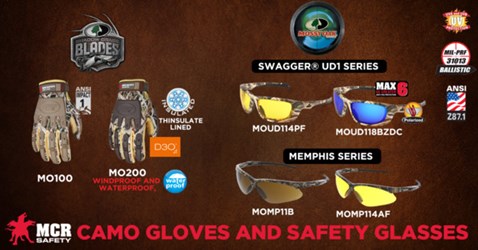 MCR MO200 ForceFlex Mechanics Work Gloves Shadow Grass Blades Camo Gloves