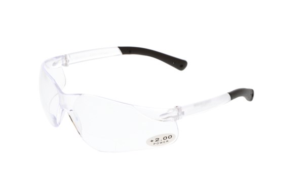 BearKat® BK1 Series Bifocal Readers Safety Glasses 2.0 Diopter, Clear Lens