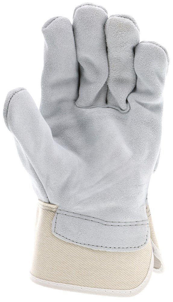 Leather Palm Glove, B Grade, 2.5 Rubber Cuff