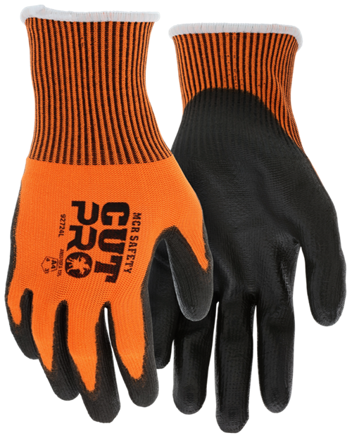 MCR Safety orange and black gloves 92724