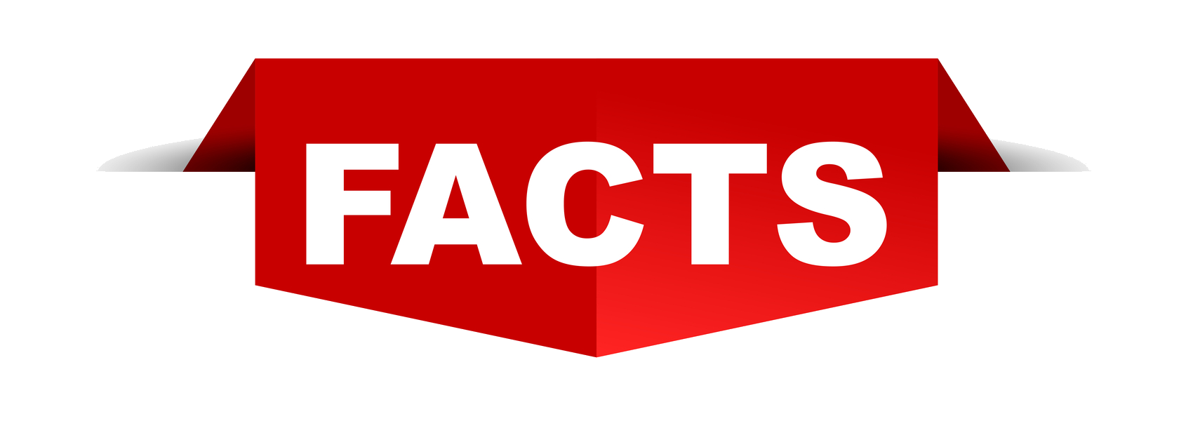 Red Icon with the word facts on it in white letters