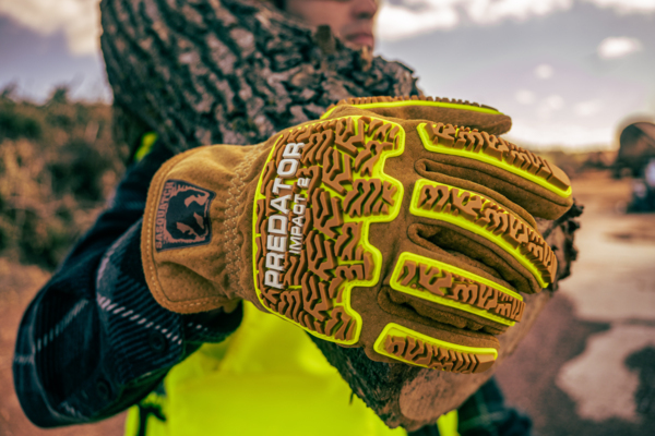 Worker wearing PD3430 puncture resistant gloves
