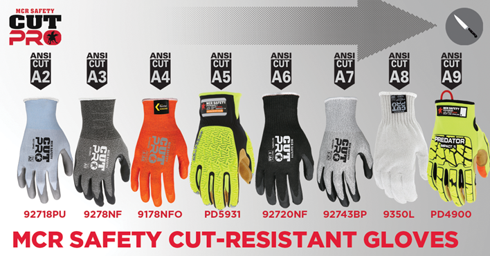 MCR Safety Cut Resistant Gloves