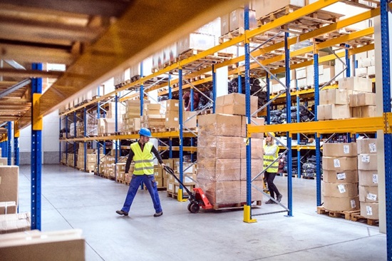Warehouse Worker wearing safety vest