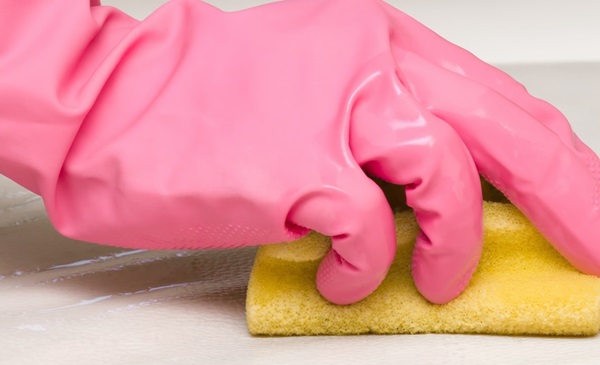 Cleaning Pink Glove