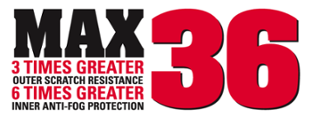MCR Safety MAX36 Anti-Fog & Scratch resistance Technology